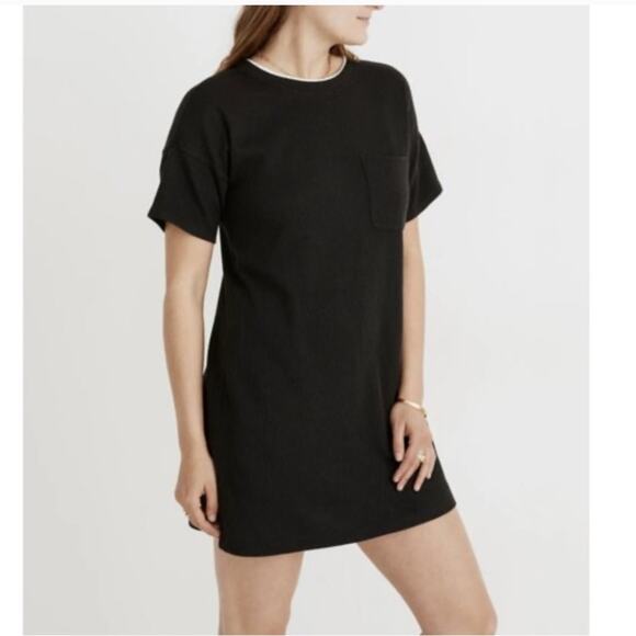 Madewell Pocket Tee Dress Black Size Small - Picture 1 of 13